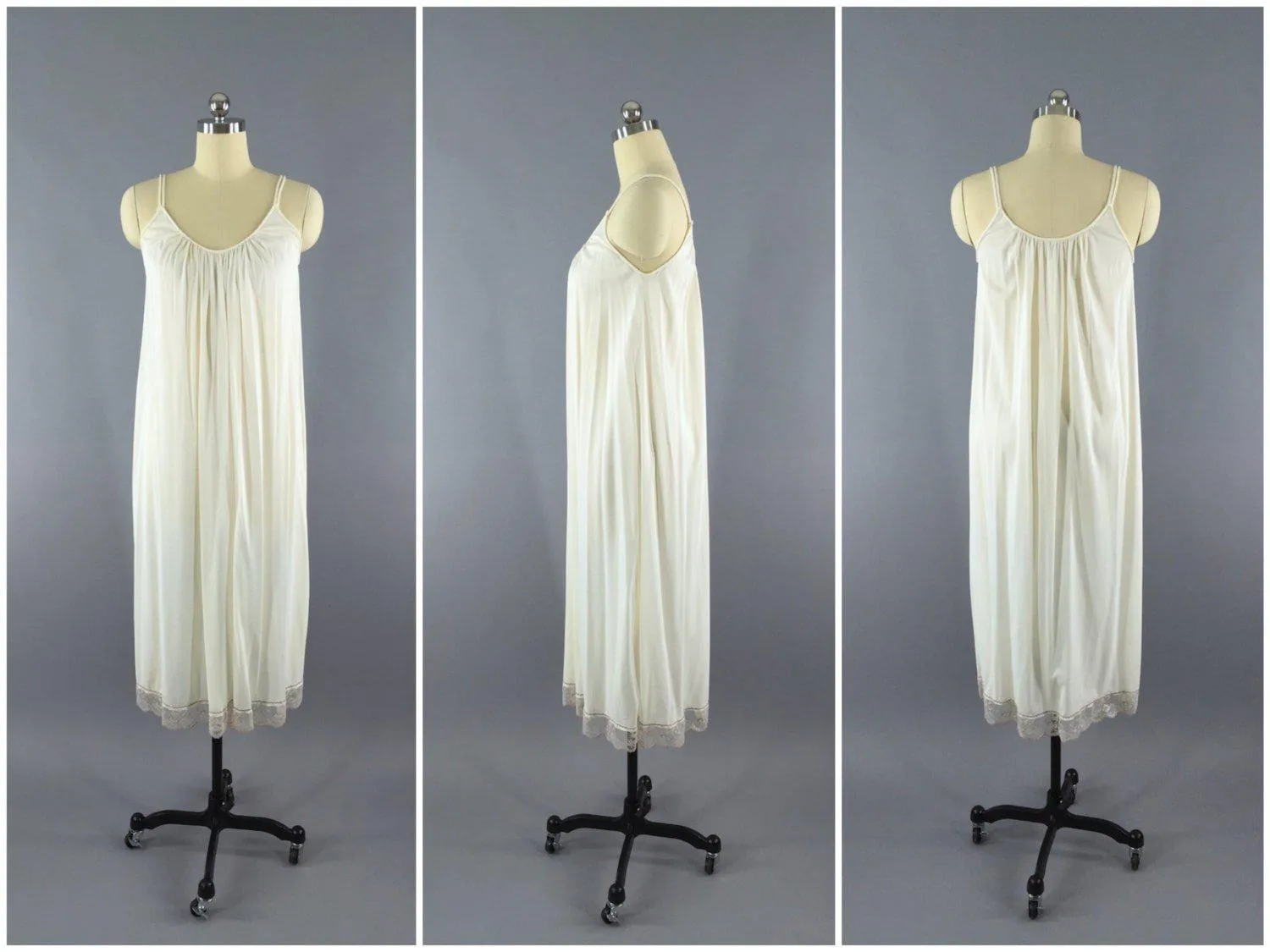 1960s Peignoir Set / Robe and Nightgown