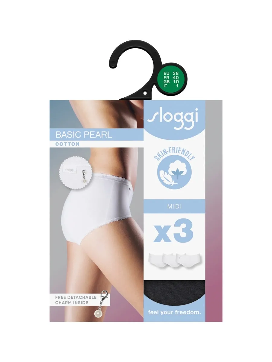 Basic  Pearl Midi (3 Pack)