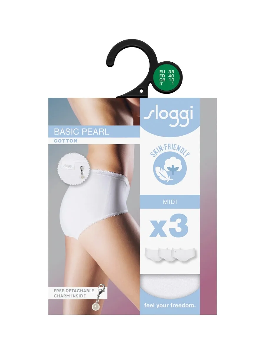Basic  Pearl Midi (3 Pack)