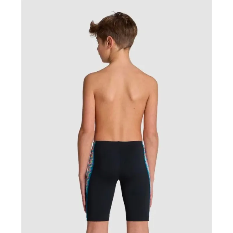 BOYS' ARENA SWIM JAMMER STARFISH PRINT - BLACK/WHITE MULTI