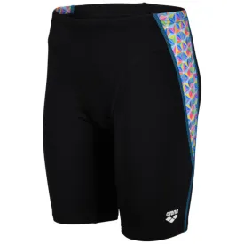 BOYS' ARENA SWIM JAMMER STARFISH PRINT - BLACK/WHITE MULTI