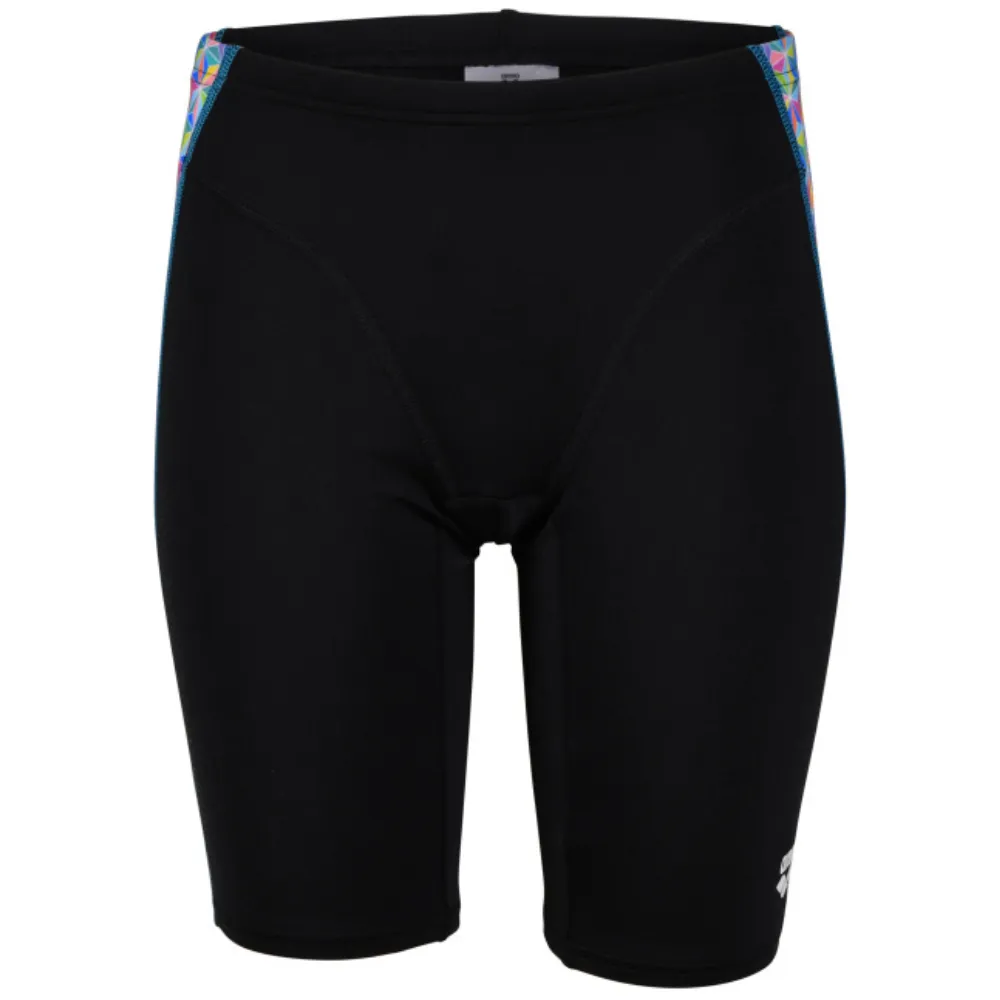 BOYS' ARENA SWIM JAMMER STARFISH PRINT - BLACK/WHITE MULTI