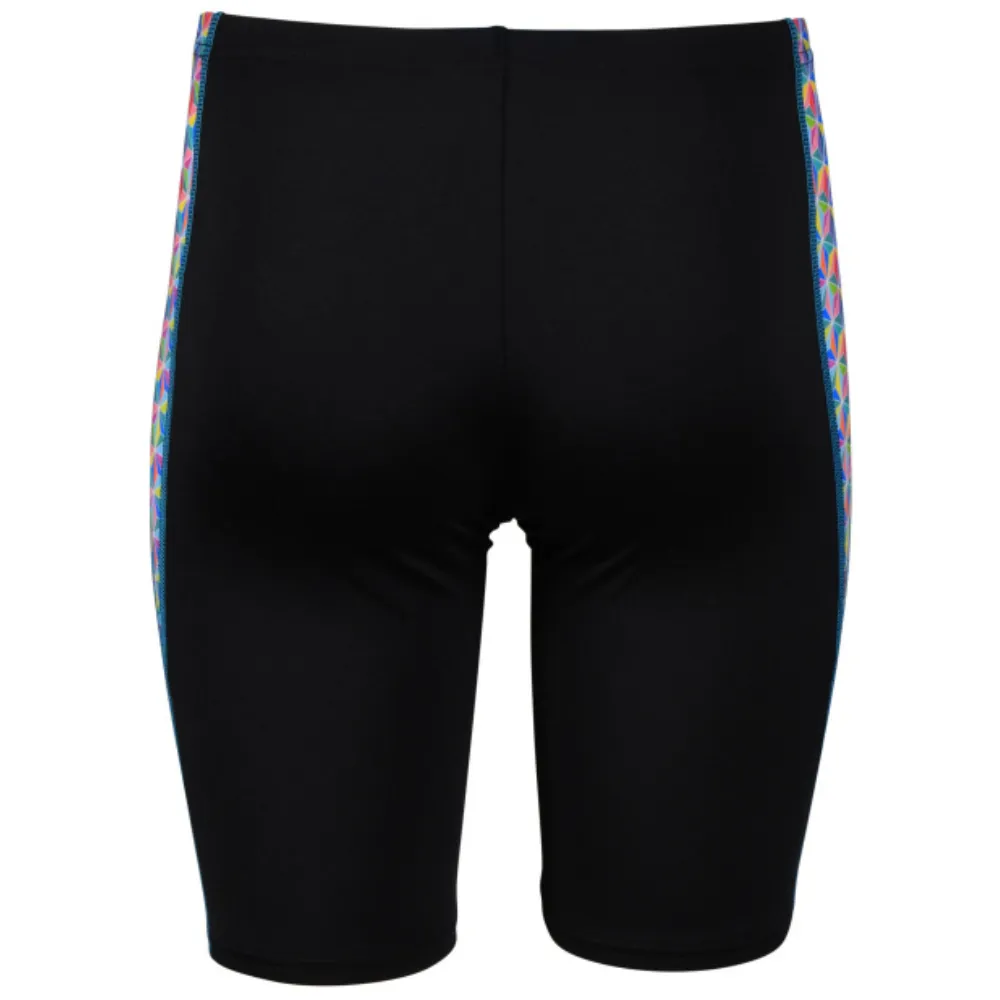BOYS' ARENA SWIM JAMMER STARFISH PRINT - BLACK/WHITE MULTI
