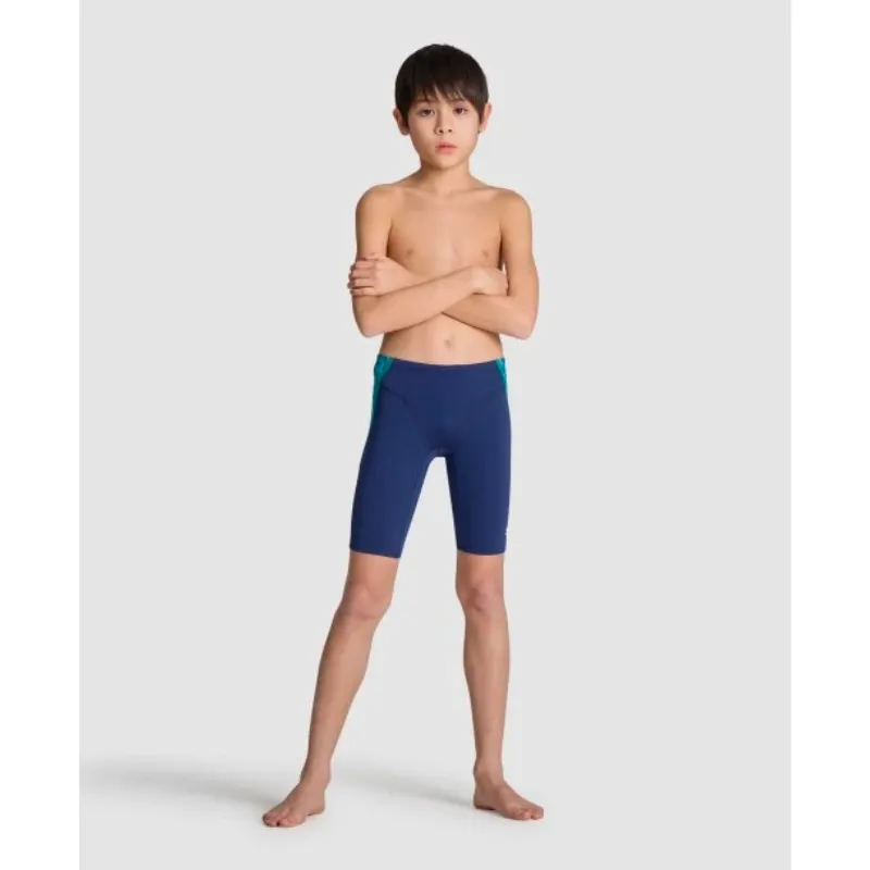 BOYS' ARENA SWIM JAMMER STARFISH PRINT - NAVY/TURQUOISE MULTI