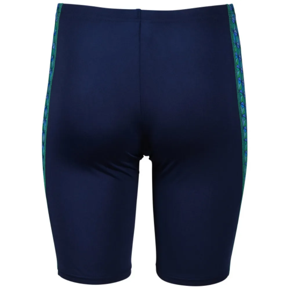 BOYS' ARENA SWIM JAMMER STARFISH PRINT - NAVY/TURQUOISE MULTI