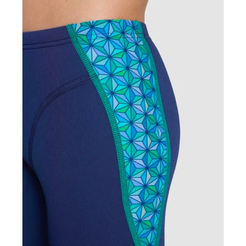 BOYS' ARENA SWIM JAMMER STARFISH PRINT - NAVY/TURQUOISE MULTI
