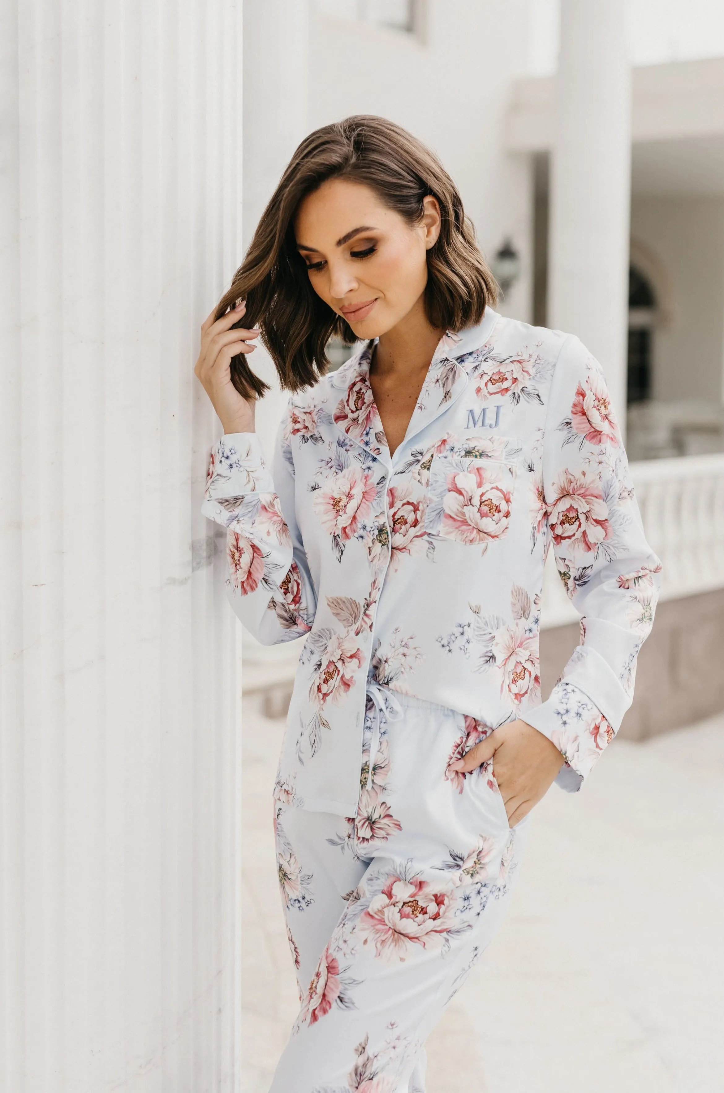Christina Veiled Rose PJ Set