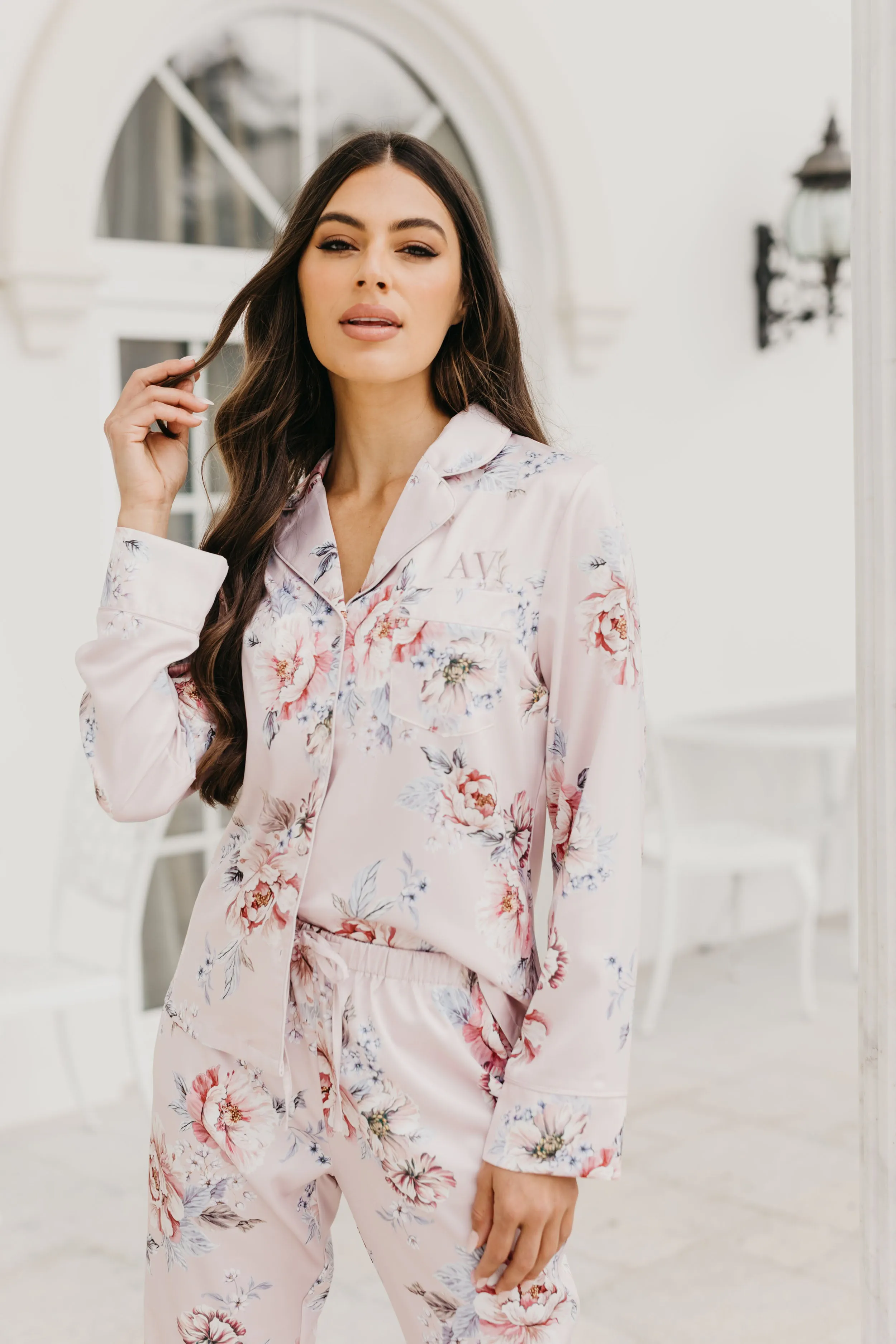 Christina Veiled Rose PJ Set