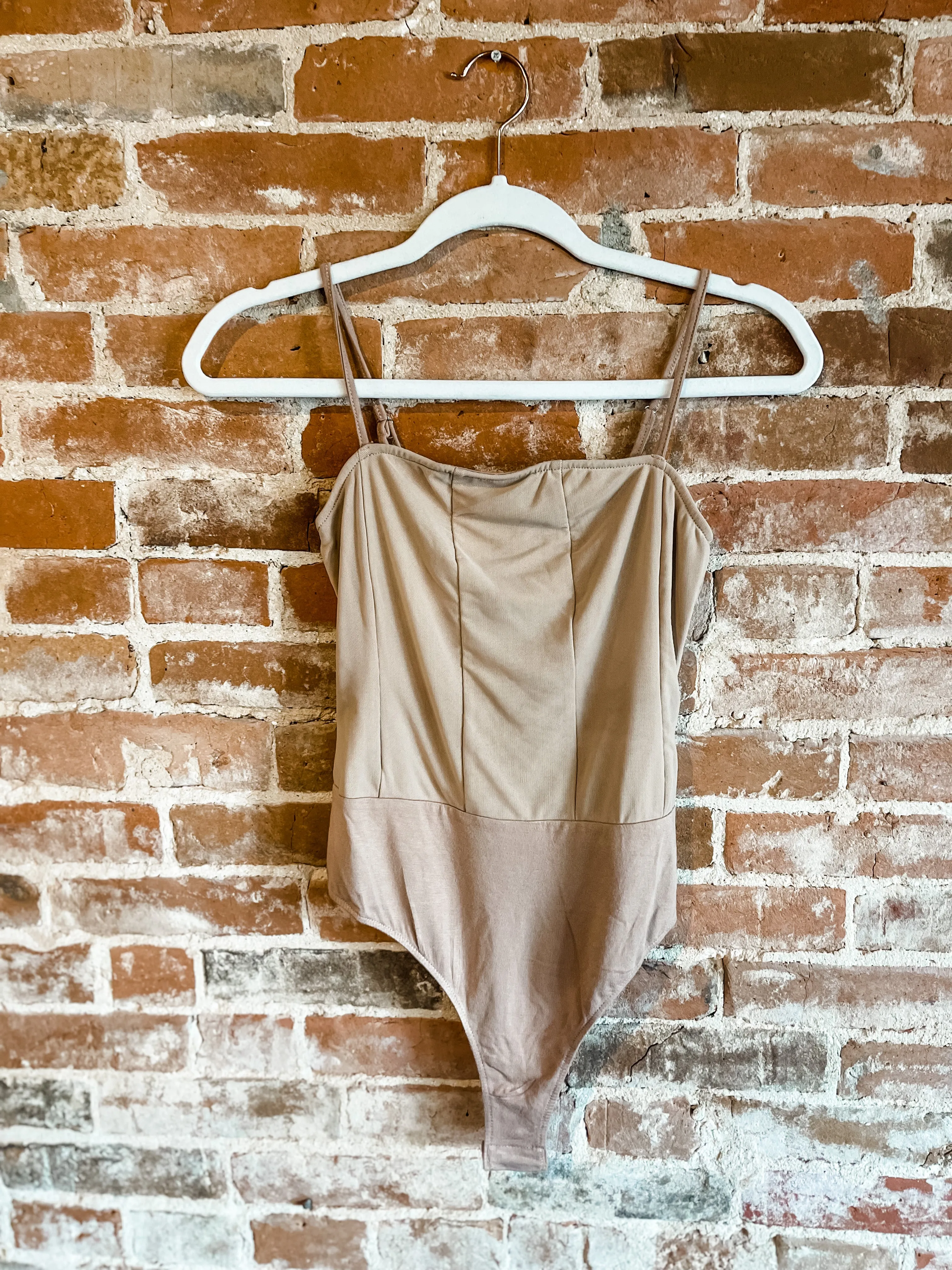 Corset Style Sleeveless Bodysuit