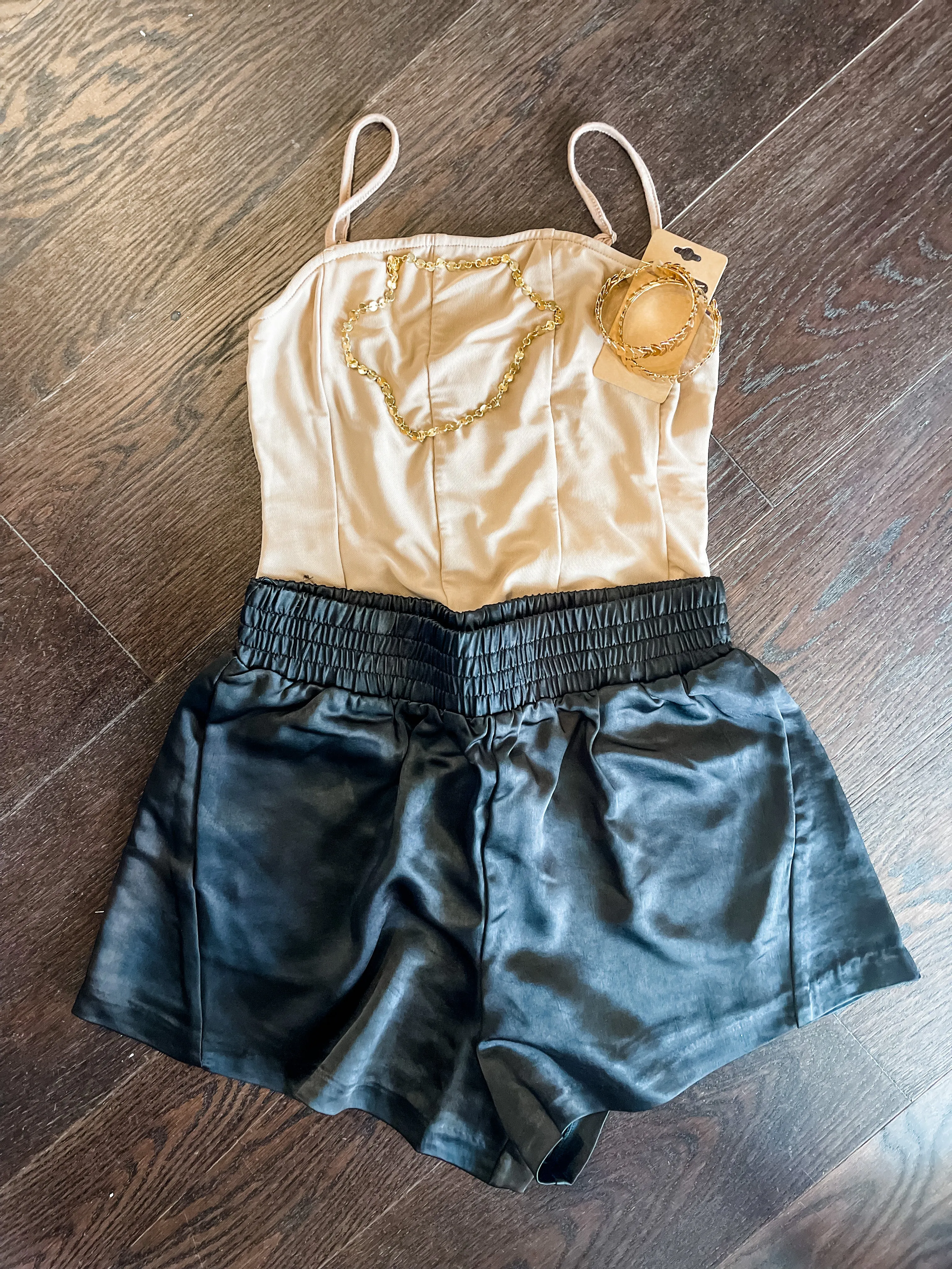 Corset Style Sleeveless Bodysuit
