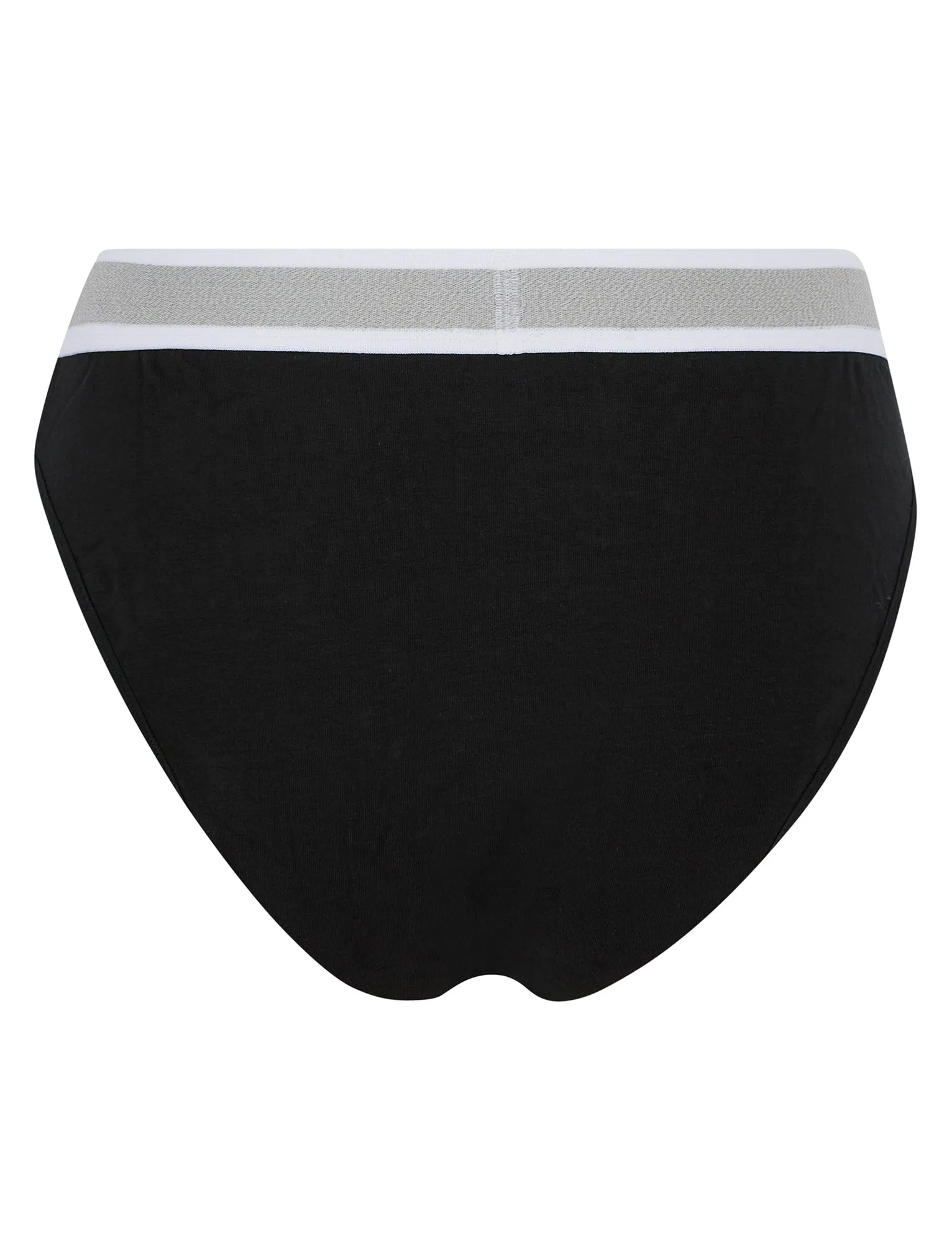 Fran (5 Pack) Cotton Assorted Briefs in Bright White / Jet Black / Light Grey Marl - Tokyo Laundry