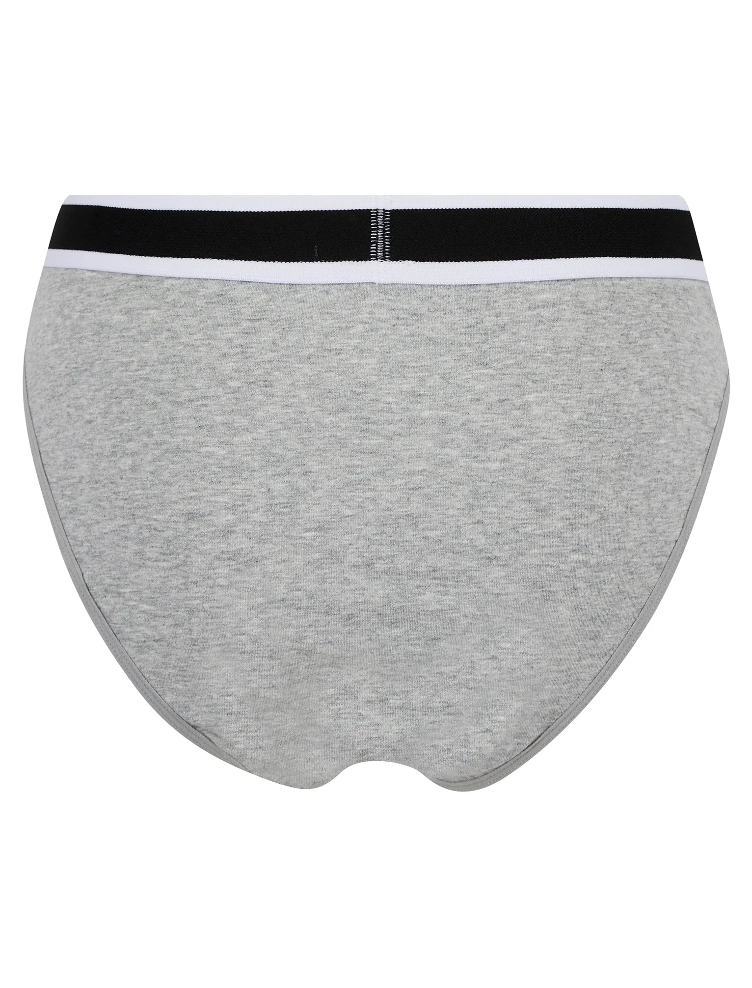Fran (5 Pack) Cotton Assorted Briefs in Jet Black / Smoke Gray / Fairy Wren / Light Grey Marl / Deep Sea Coral - Tokyo Laundry