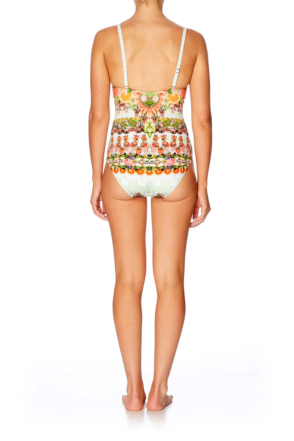 FRILL TAB TIE ONE PIECE SAMBA SALADA
