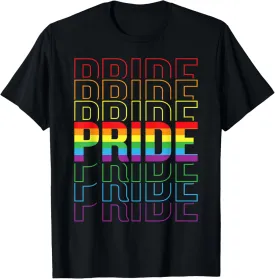 Gay Pride Month Rainbow Flag Ally Rights Support LGBTQ T-Shirt