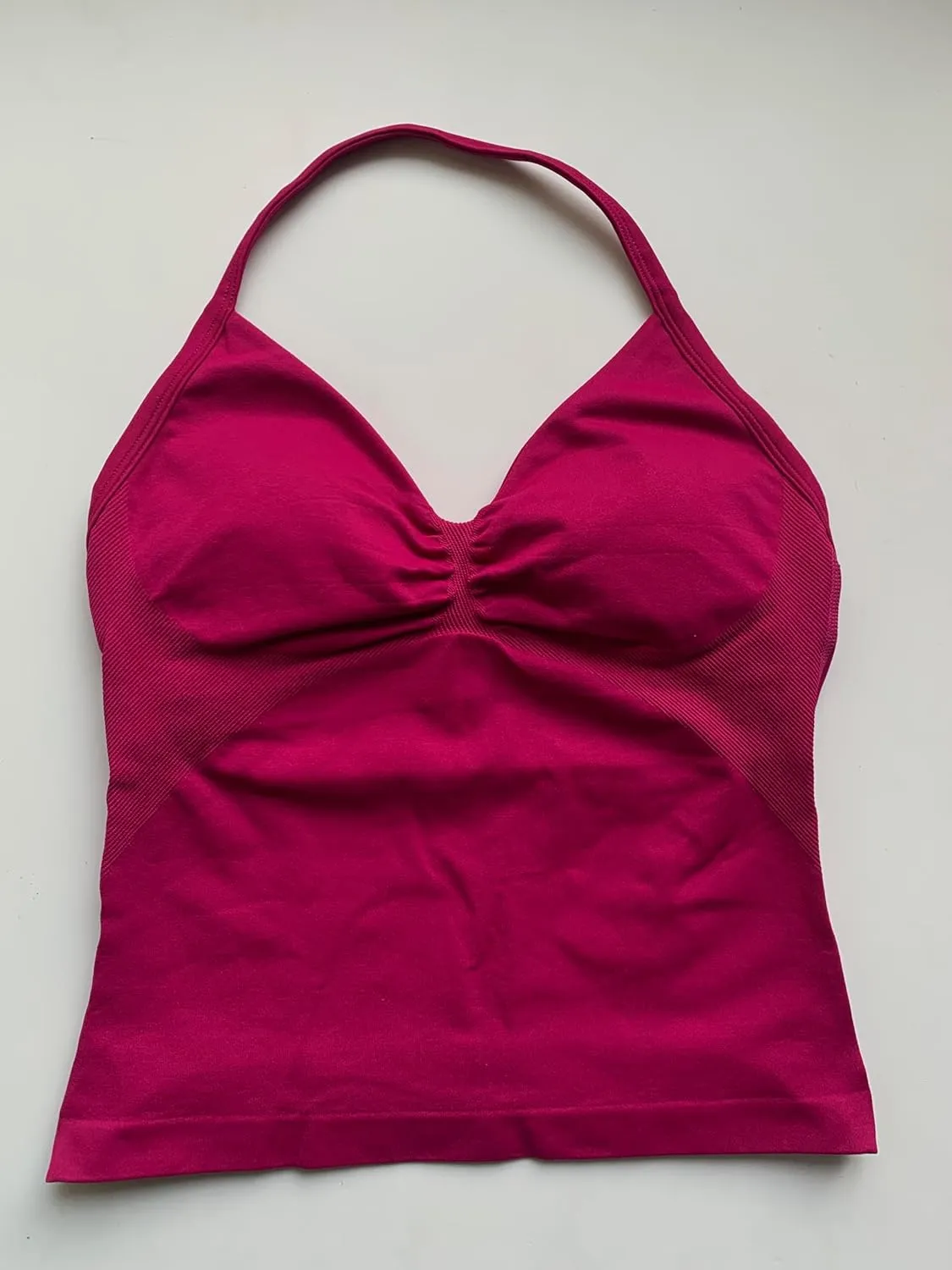 Impact Longline Strappy Top Women Halter Tops Workout Tank Compression Gym Fitness