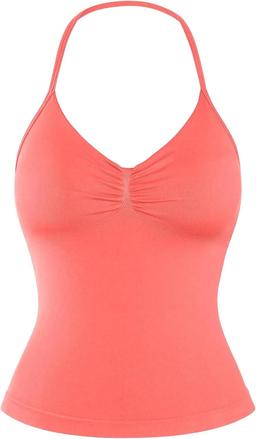 Impact Longline Strappy Top Women Halter Tops Workout Tank Compression Gym Fitness