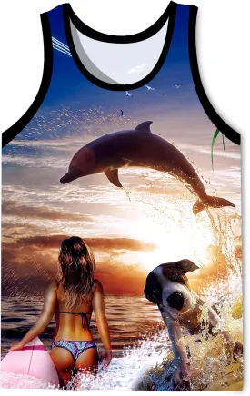 LAIDIPAS Men's 3D Tank Tops Summer Casual Novelty Sleeveless Shirt Unisex Colorful Graphics Top Tees Shirt