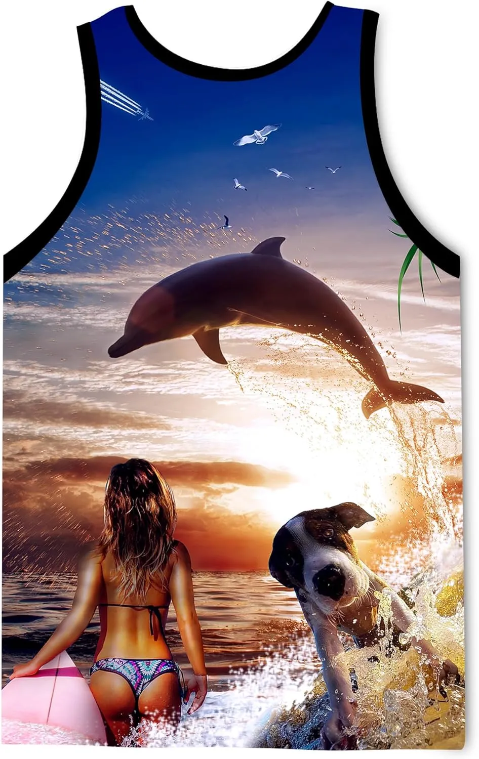 LAIDIPAS Men's 3D Tank Tops Summer Casual Novelty Sleeveless Shirt Unisex Colorful Graphics Top Tees Shirt