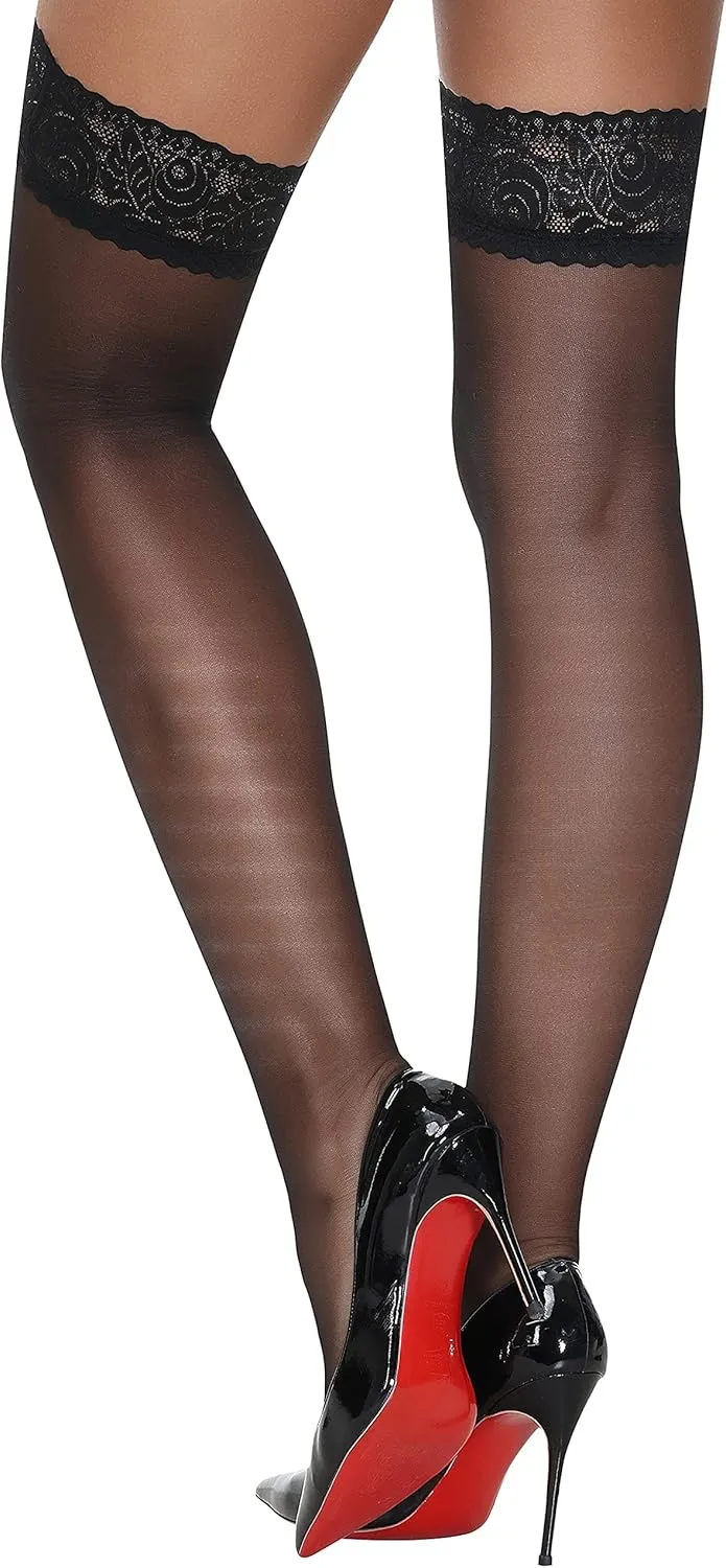 Lidogirl Lace Top Thigh High Stockings