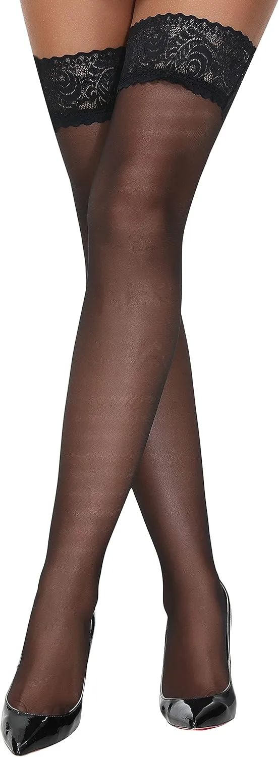 Lidogirl Lace Top Thigh High Stockings
