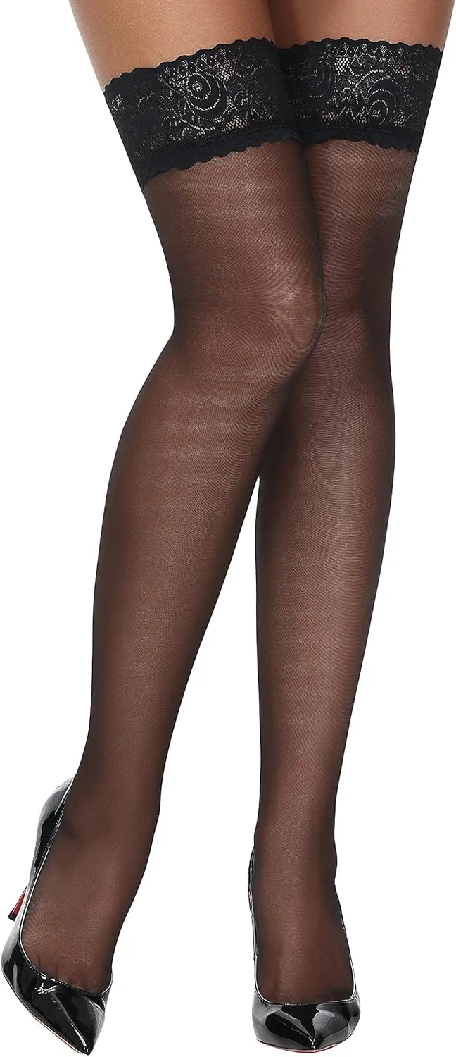 Lidogirl Lace Top Thigh High Stockings