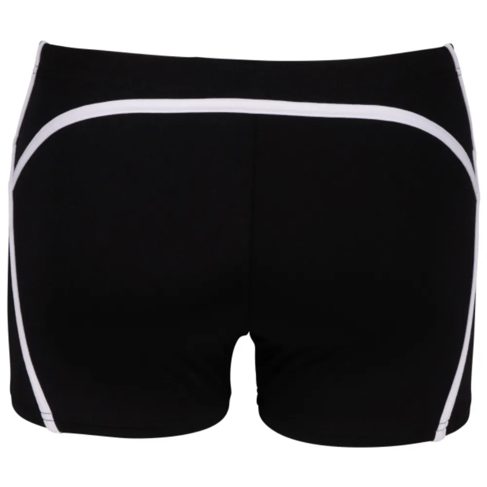 MEN'S ARENA PRO_FILE SWIM SHORTS - BLACK/WHITE