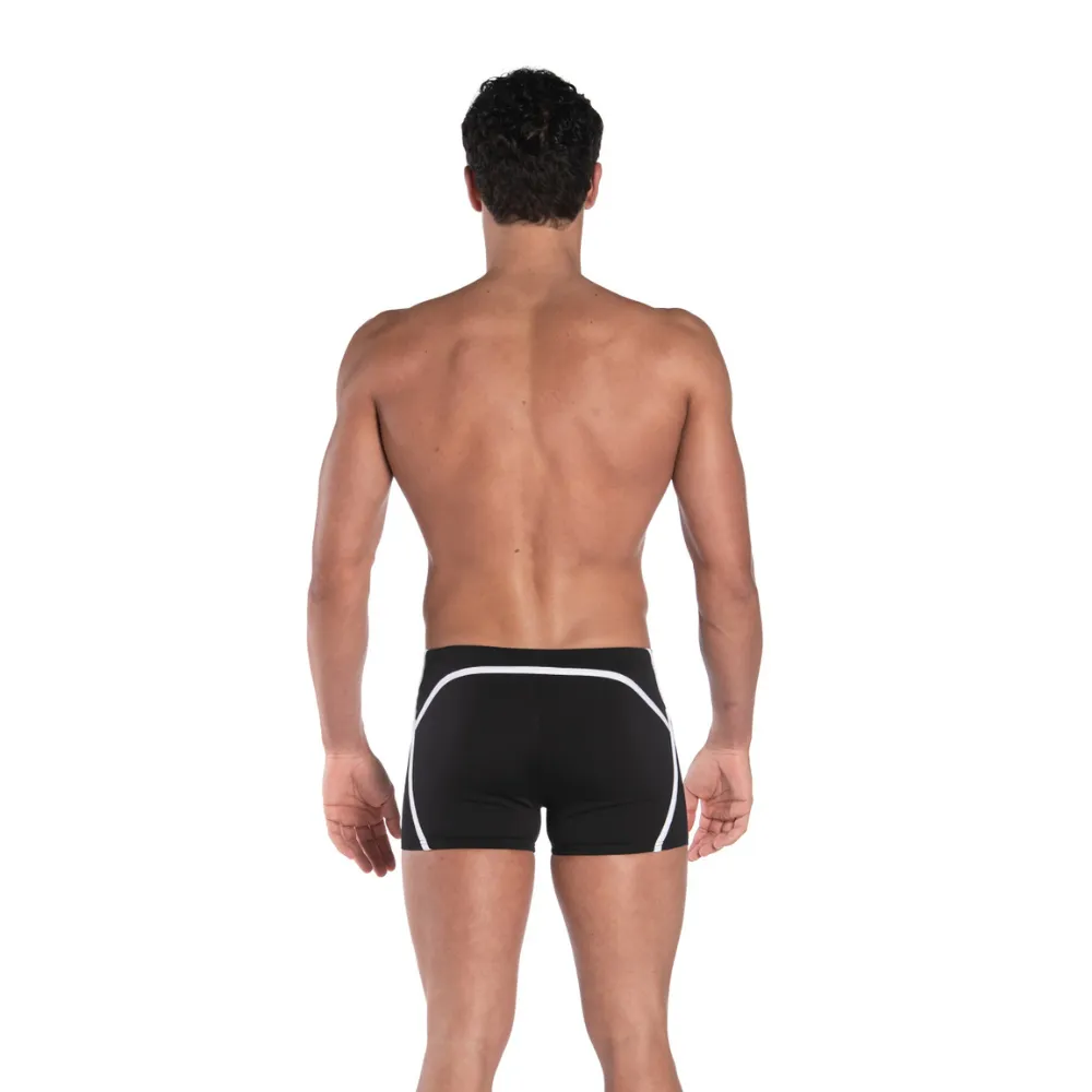 MEN'S ARENA PRO_FILE SWIM SHORTS - BLACK/WHITE