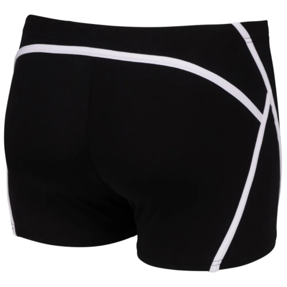 MEN'S ARENA PRO_FILE SWIM SHORTS - BLACK/WHITE