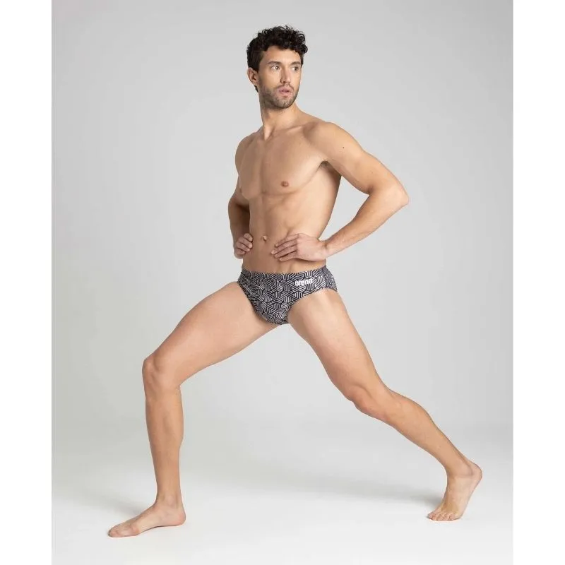 MEN'S KIKKO BRIEF - BLACK/MULTI BLACK