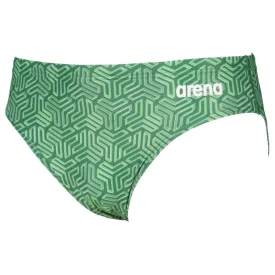 MEN'S KIKKO BRIEF - BLACK/MULTI GREEN