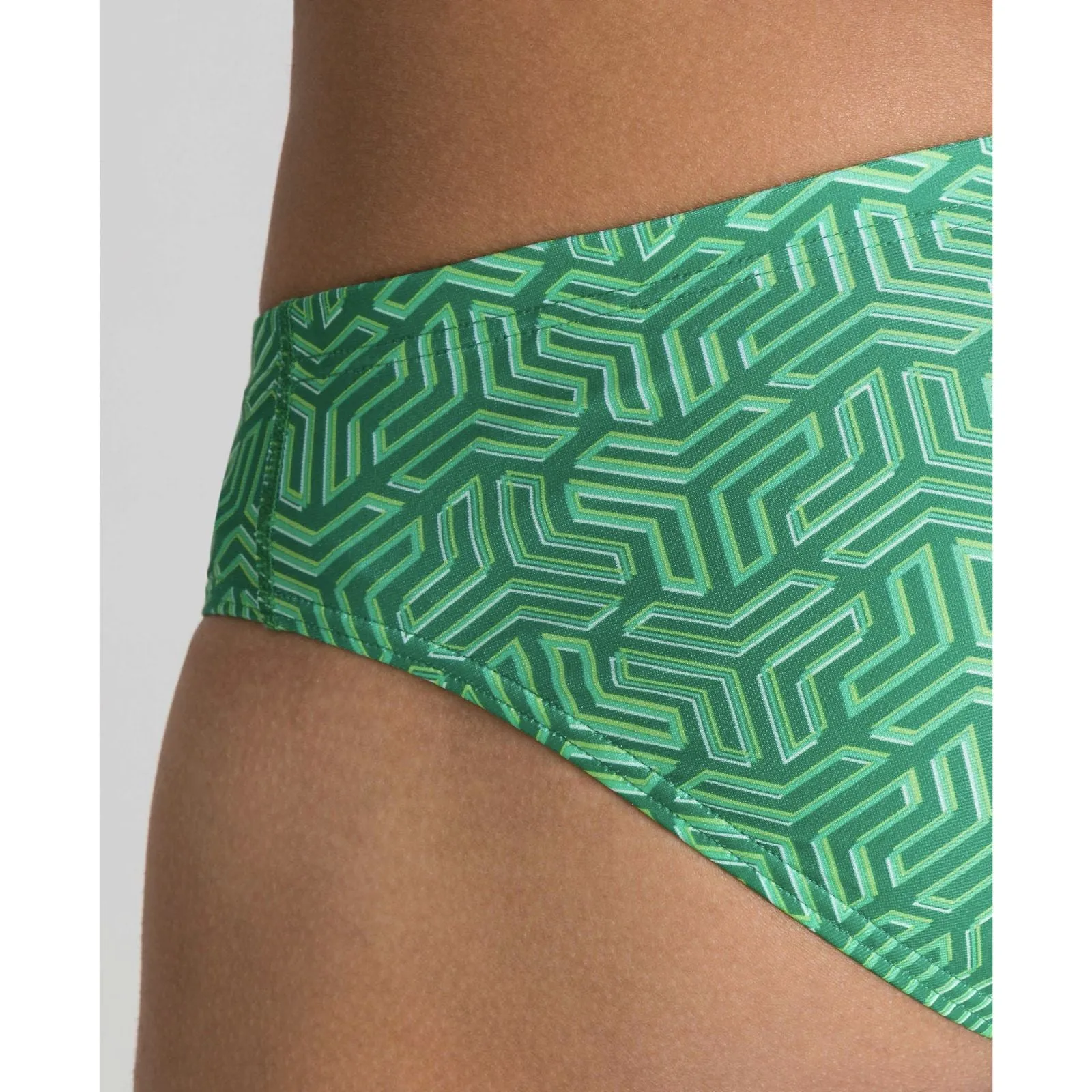 MEN'S KIKKO BRIEF - BLACK/MULTI GREEN