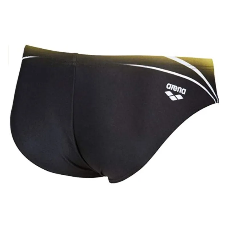 MEN'S ONE PLACED PRINT BRIEF - BLACK/GREEN
