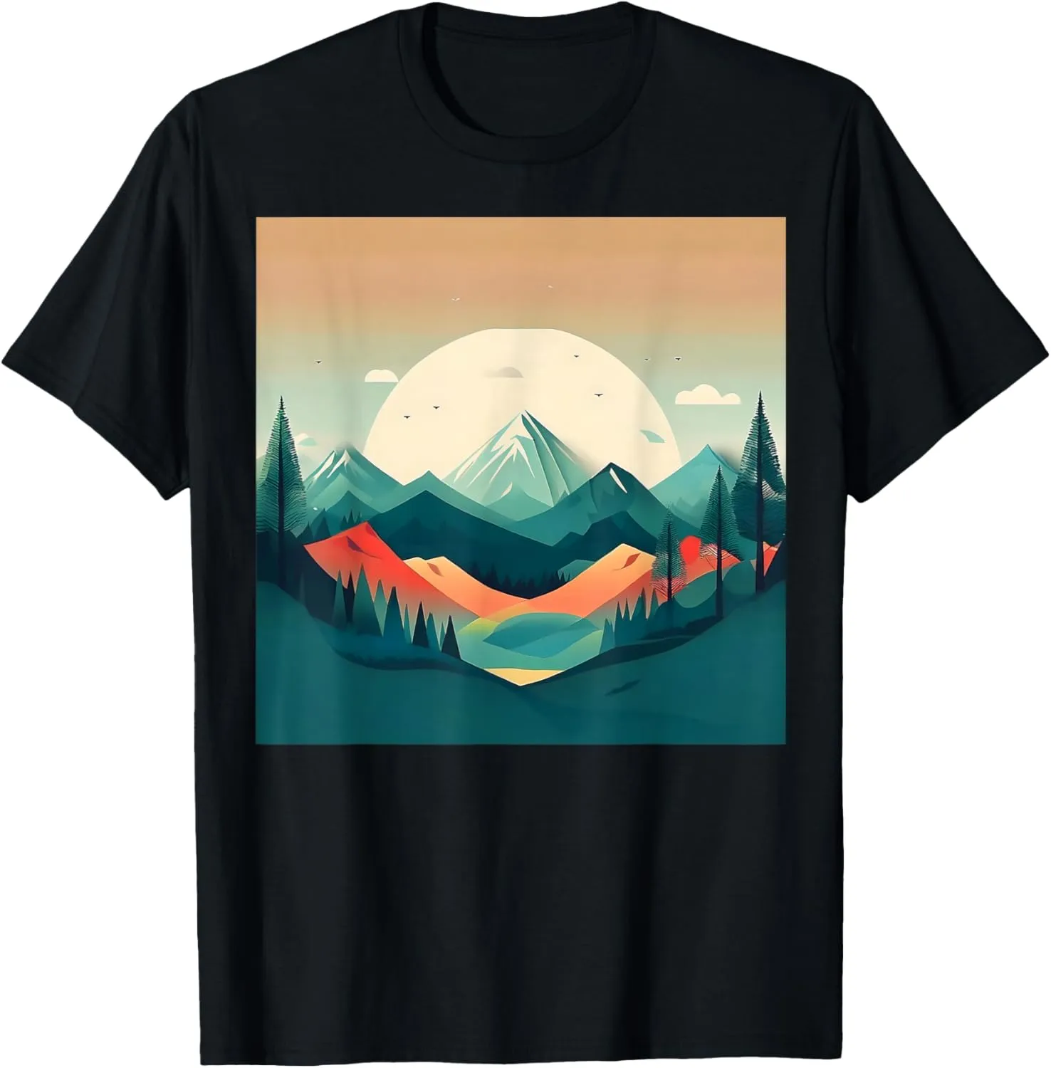 Minimalist mountain landscape T-Shirt