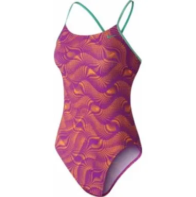 NIKE Women&#39;s Far Out Cut-Out One-Piece Swimsuit