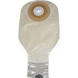 Nu-Hope One-Piece Post-Op Pre-Cut Adult Drainable Pouch with Closure Clamp 1-1/4" Opening Round, 11" L x 5-3/4" W, 3-1/2" Adhesive Foam Pad, 24 oz, Odor-Proof