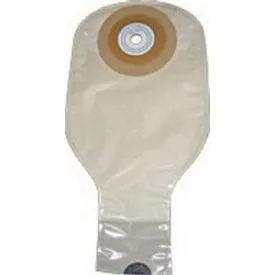 Nu-Hope One-Piece Post-Op Pre-Cut Adult Drainable Pouch with Closure Clamp 1-1/4" Opening Round, 11" L x 5-3/4" W, 3-1/2" Adhesive Foam Pad, 24 oz, Odor-Proof
