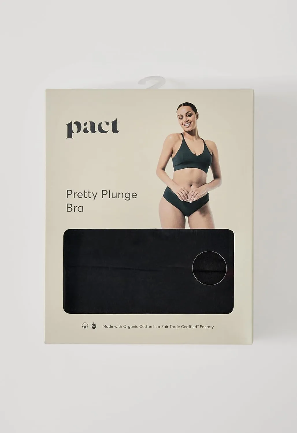 Pact Women's Organic Cotton Pretty Plunge Bralette