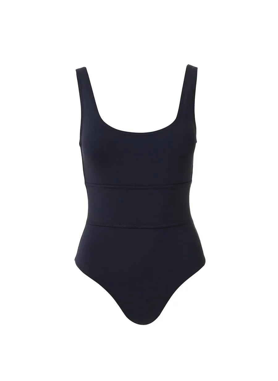 Perugia Over The Shoulder One-Piece Black