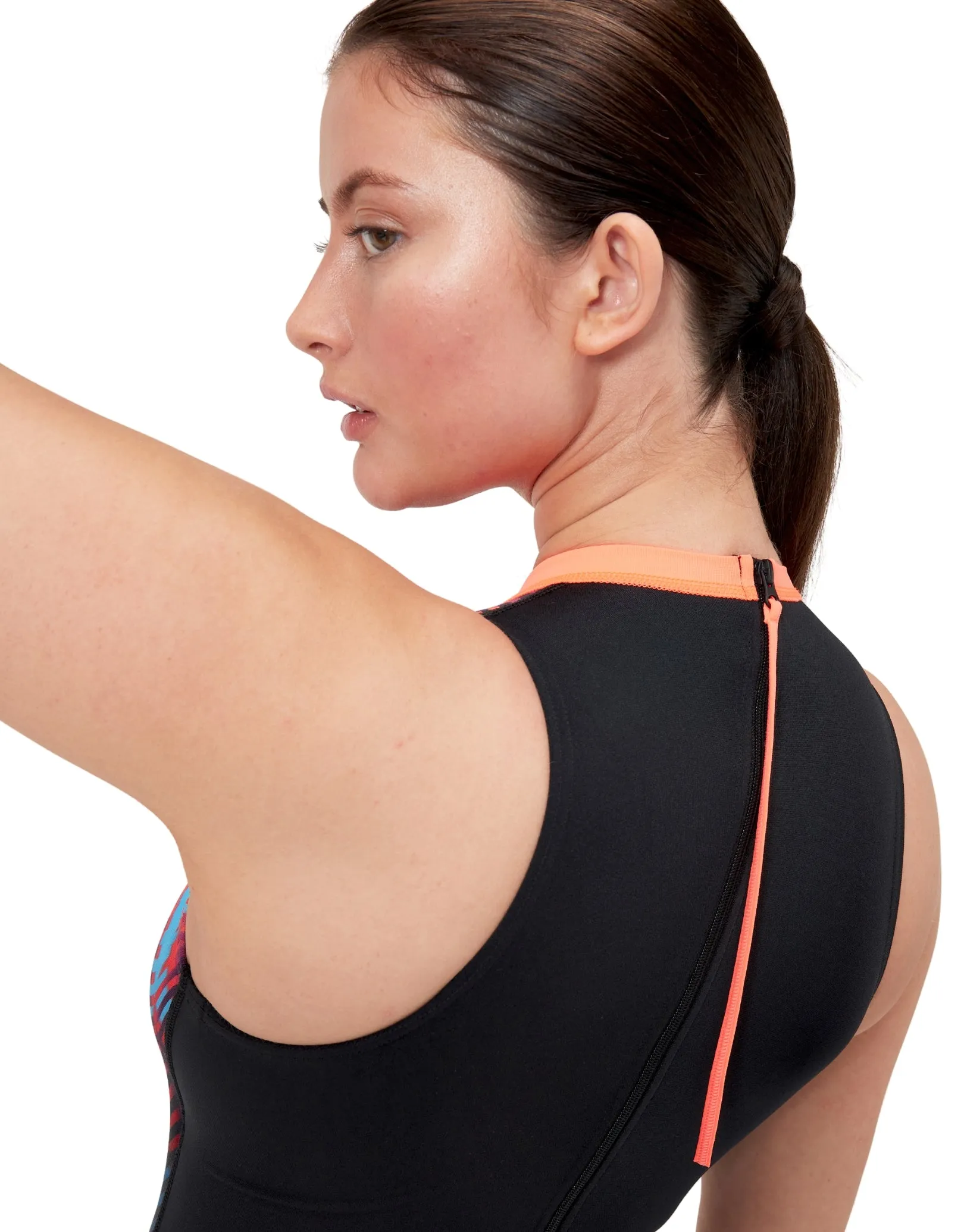 Placement Hydrasuit Swimsuit -Black/Red