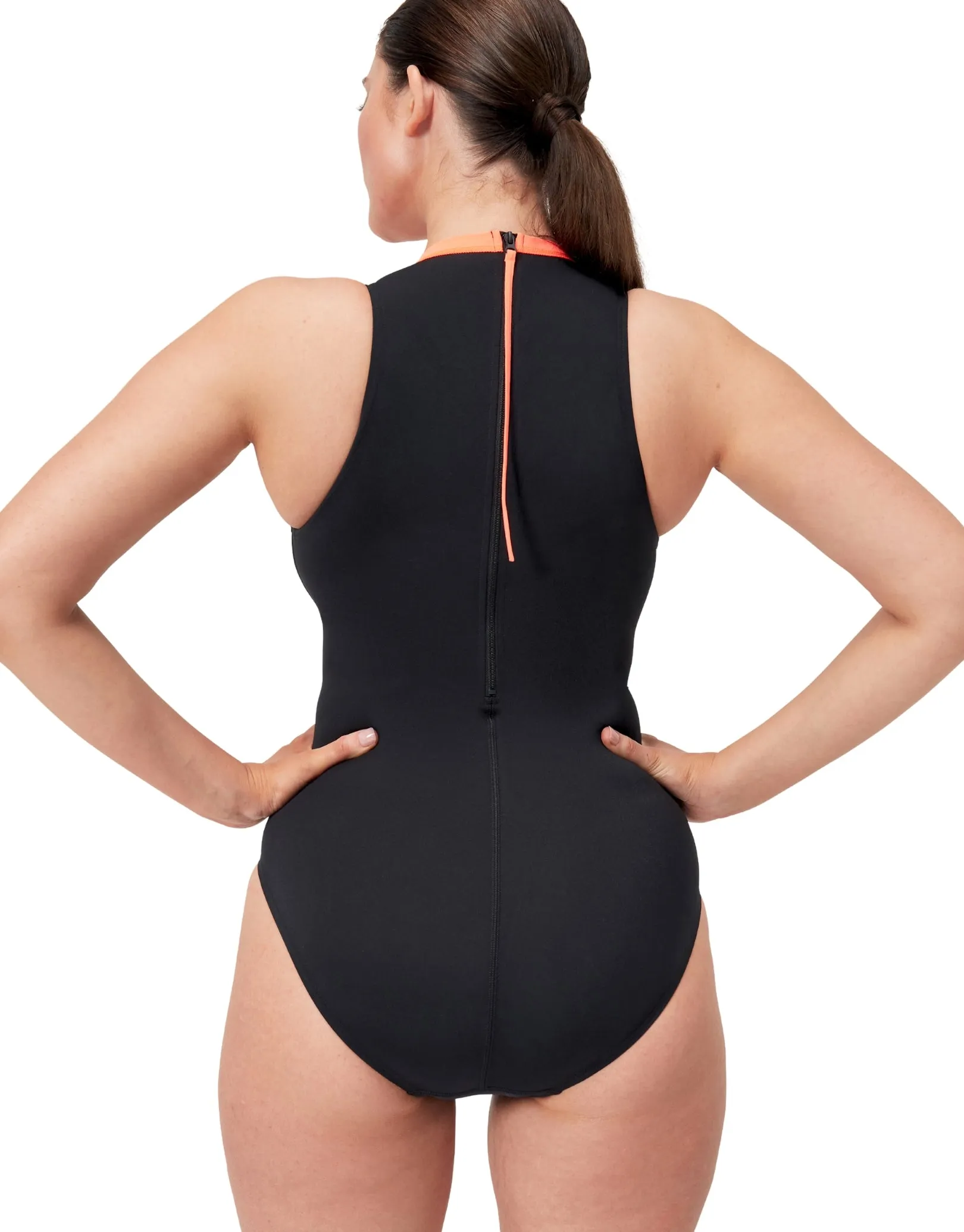 Placement Hydrasuit Swimsuit -Black/Red
