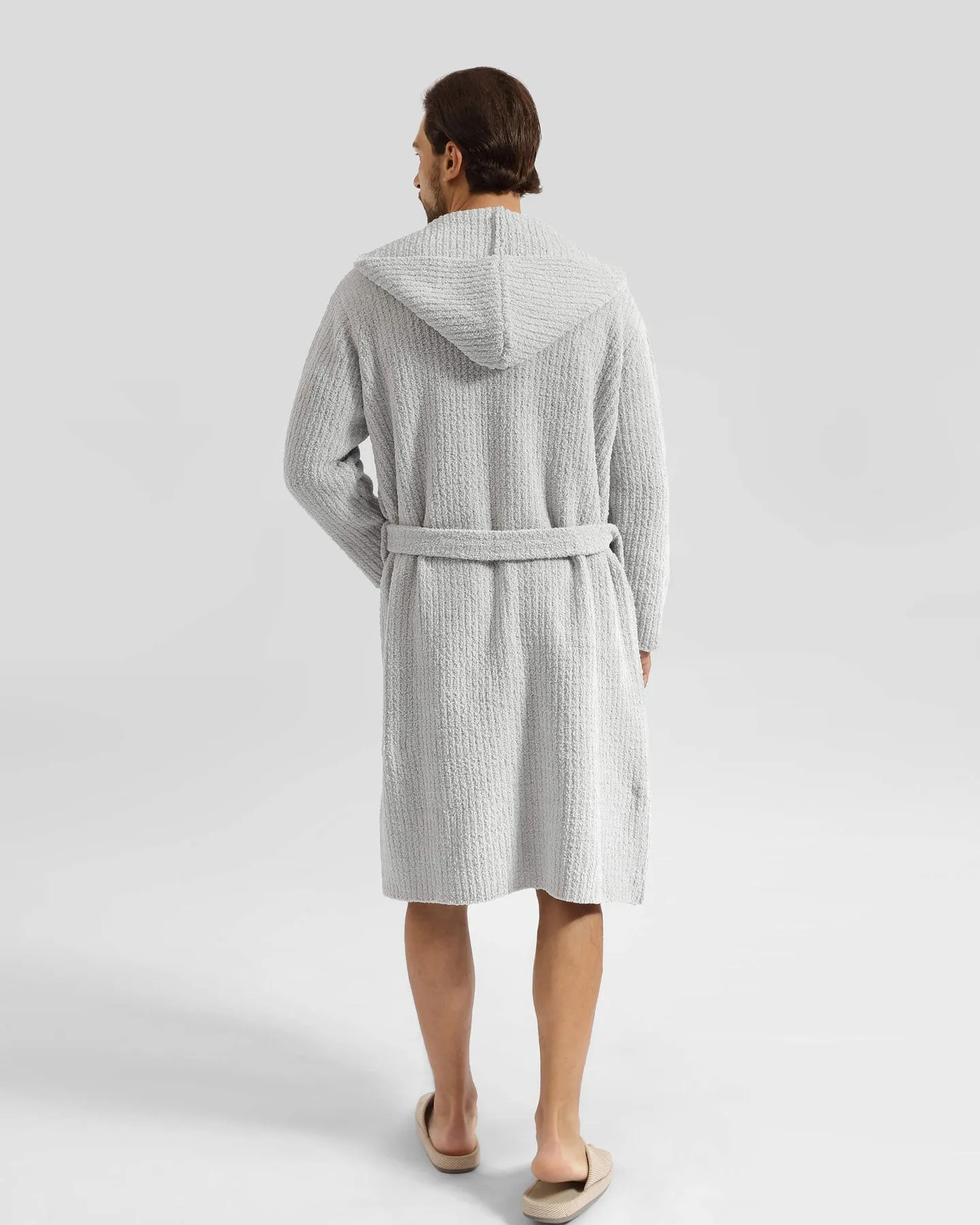 Ribbed Hooded Robe