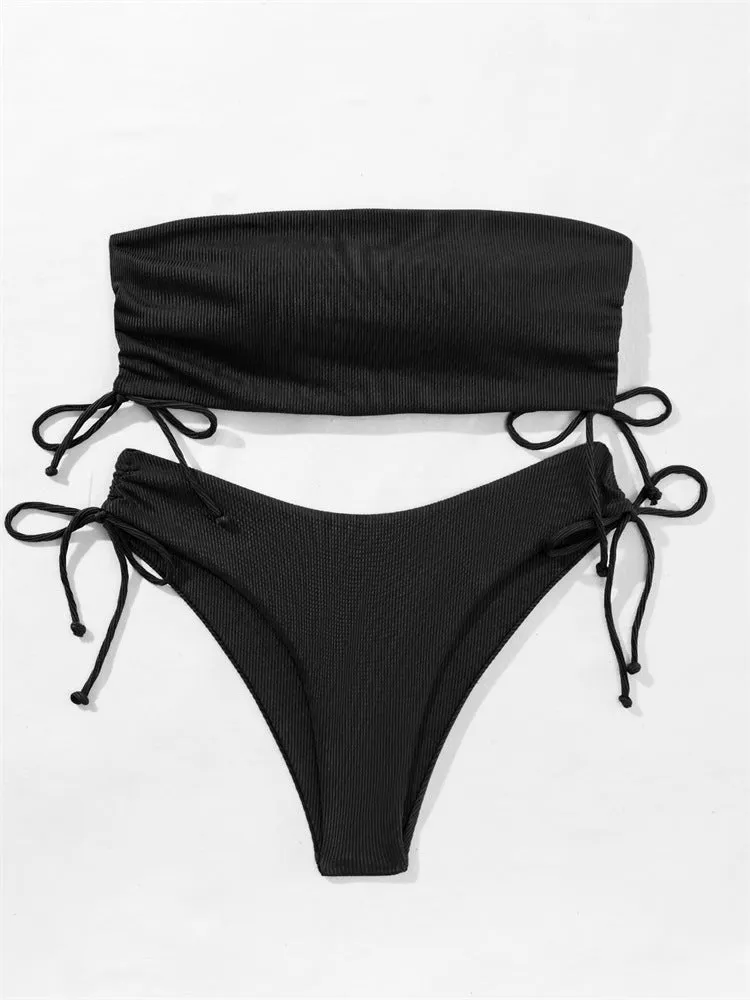 Strapless Split Bikini
