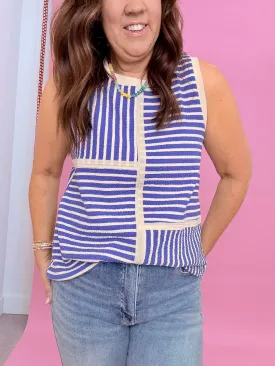 Textured Knit Sleeveless Top