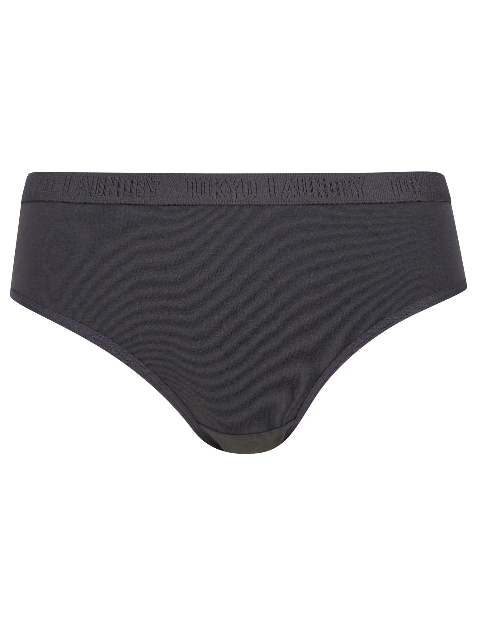Trixie (5 Pack) Cotton Assorted Briefs in Nine Iron / Dress Blue / Infinity / Light Grey Marl / Blue Coral - Tokyo Laundry