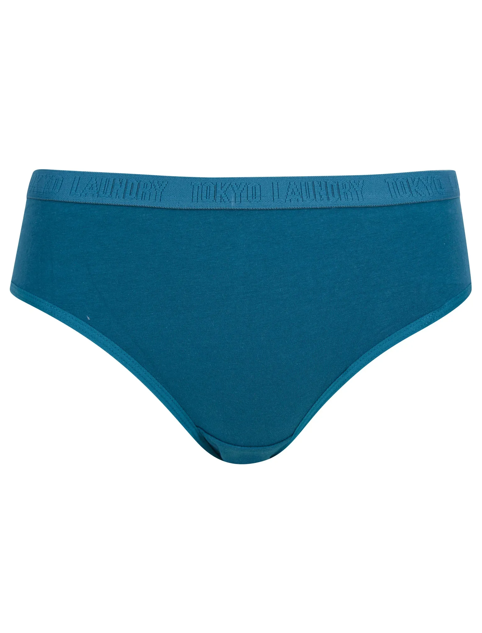 Trixie (5 Pack) Cotton Assorted Briefs in Nine Iron / Dress Blue / Infinity / Light Grey Marl / Blue Coral - Tokyo Laundry