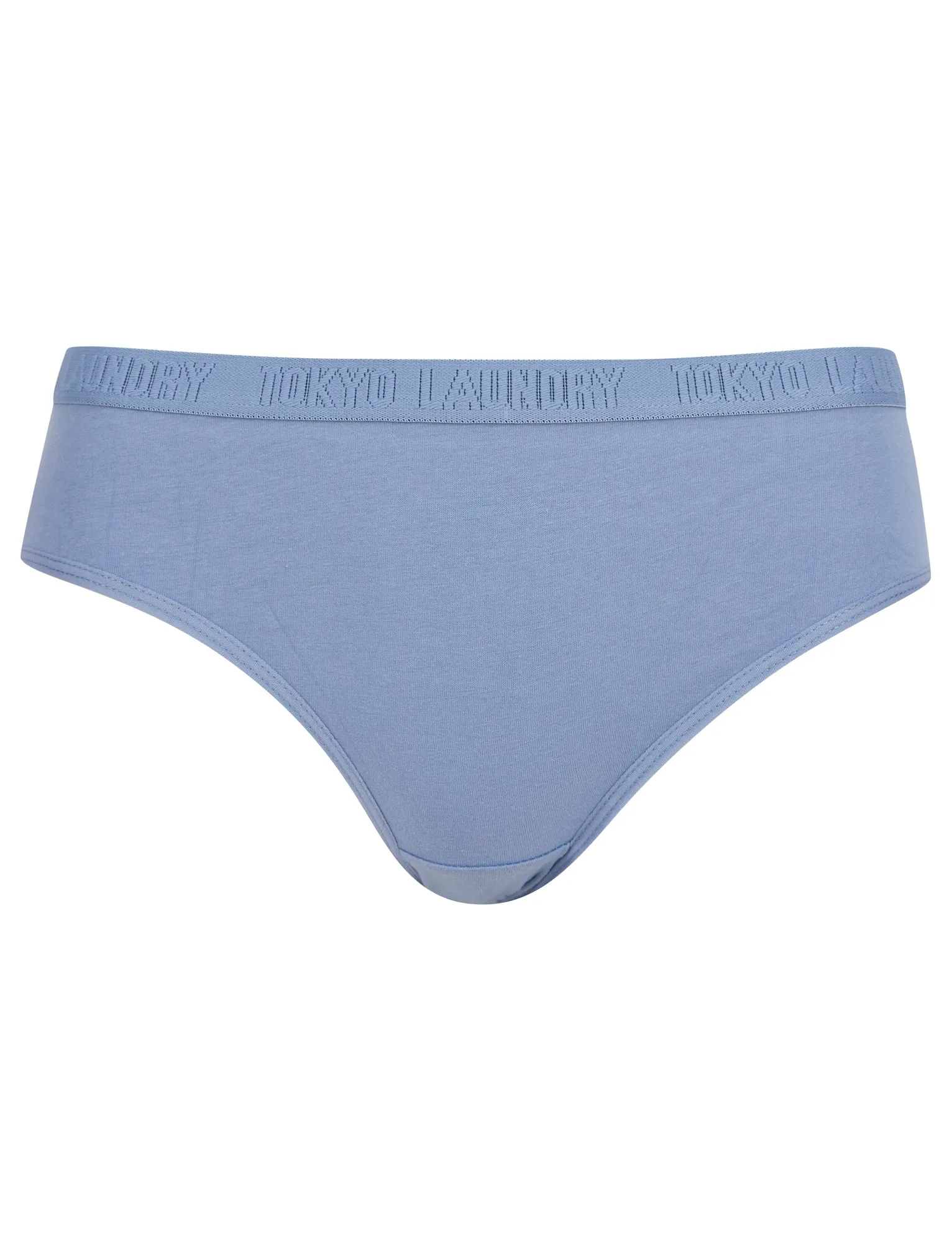 Trixie (5 Pack) Cotton Assorted Briefs in Nine Iron / Dress Blue / Infinity / Light Grey Marl / Blue Coral - Tokyo Laundry