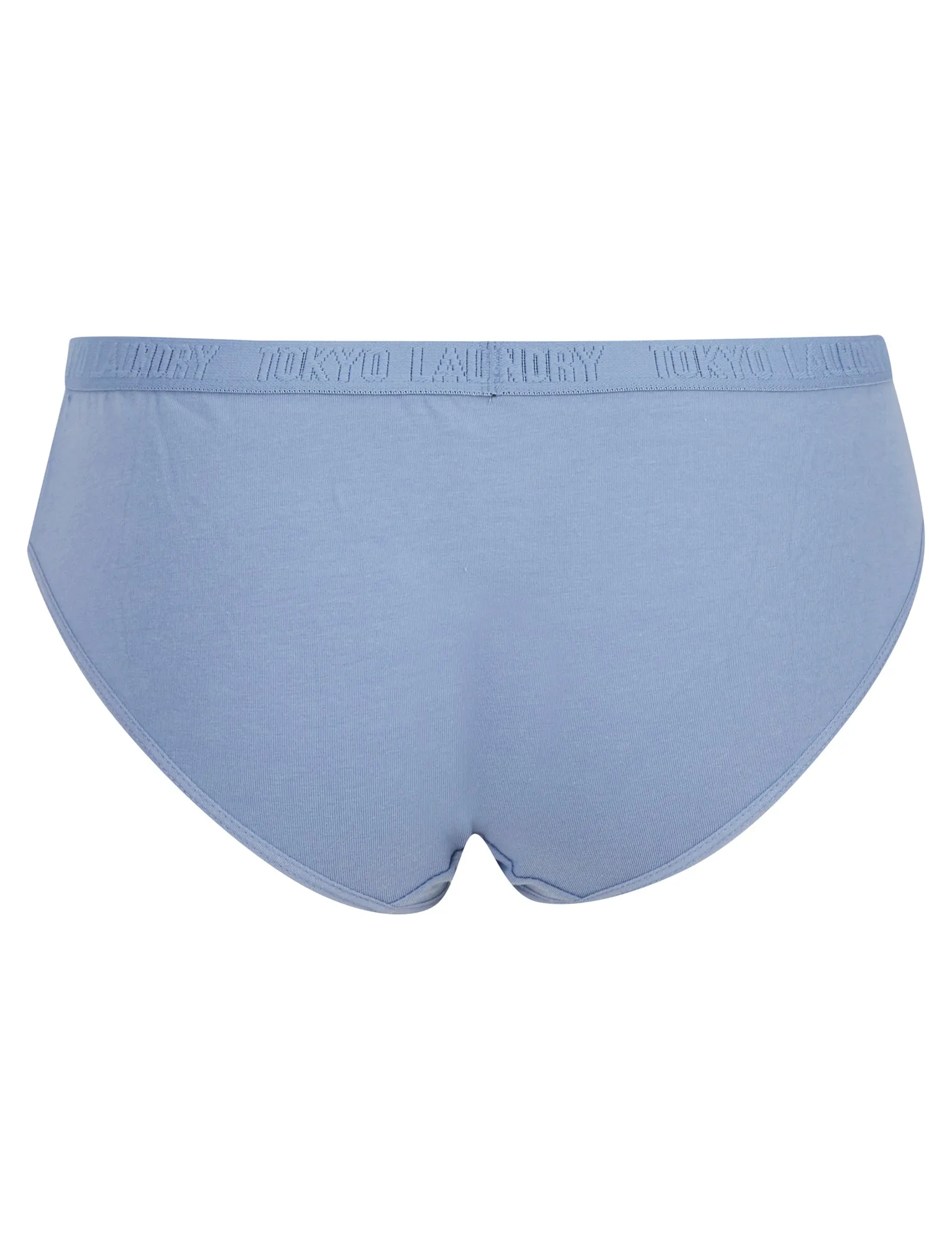 Trixie (5 Pack) Cotton Assorted Briefs in Nine Iron / Dress Blue / Infinity / Light Grey Marl / Blue Coral - Tokyo Laundry
