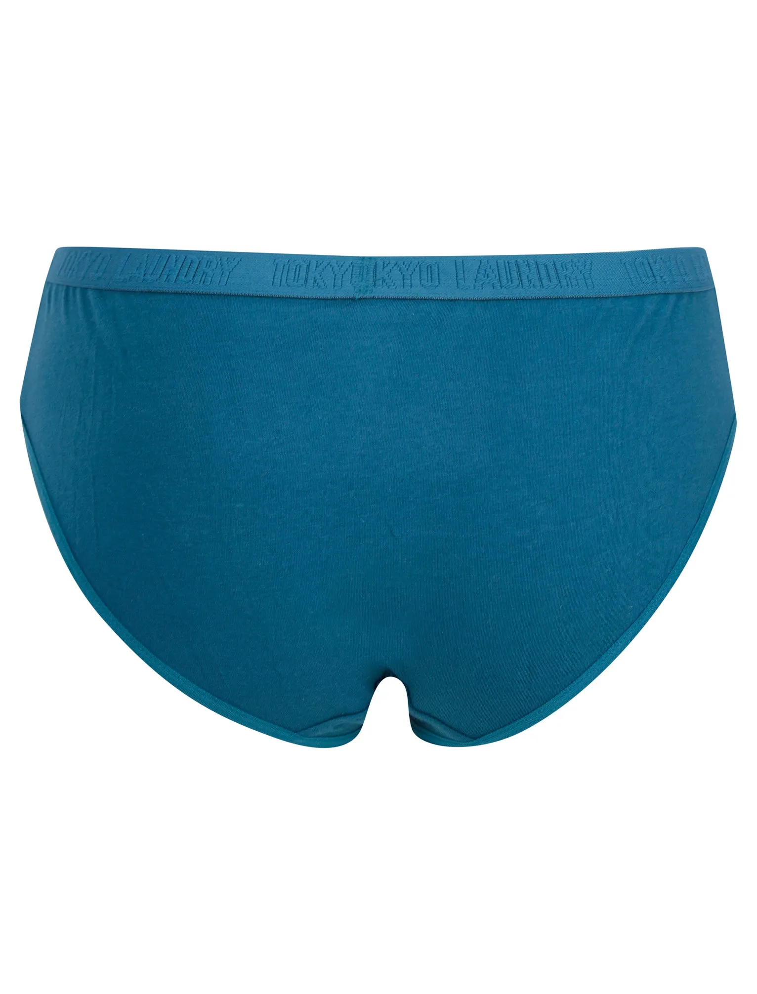 Trixie (5 Pack) Cotton Assorted Briefs in Nine Iron / Dress Blue / Infinity / Light Grey Marl / Blue Coral - Tokyo Laundry