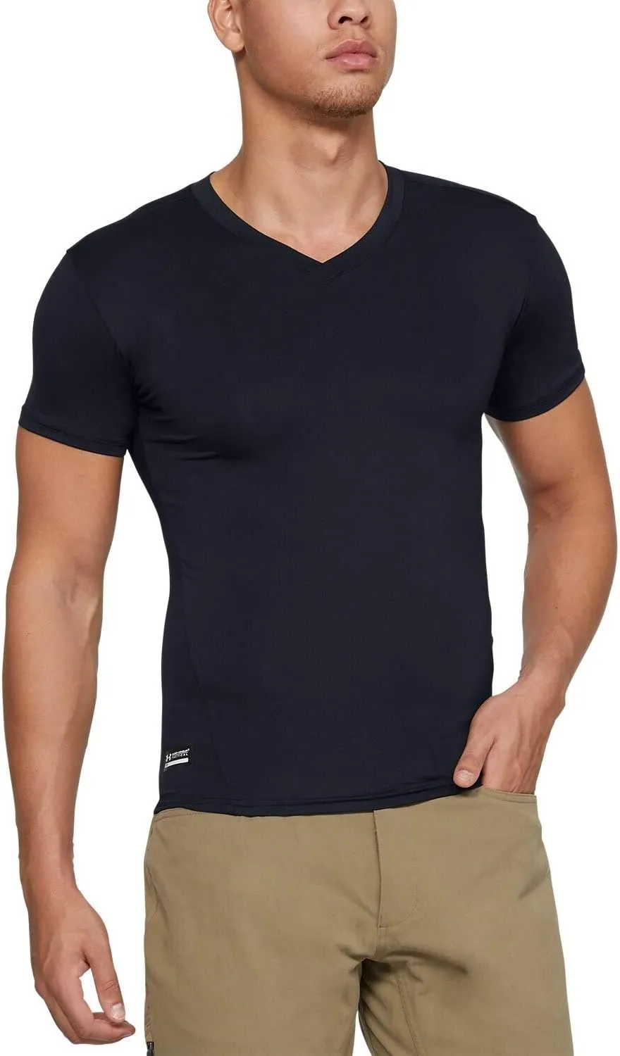 Under Armour Men's Heatgear Tactical V-neck Compression Short-sleeve T-shirt