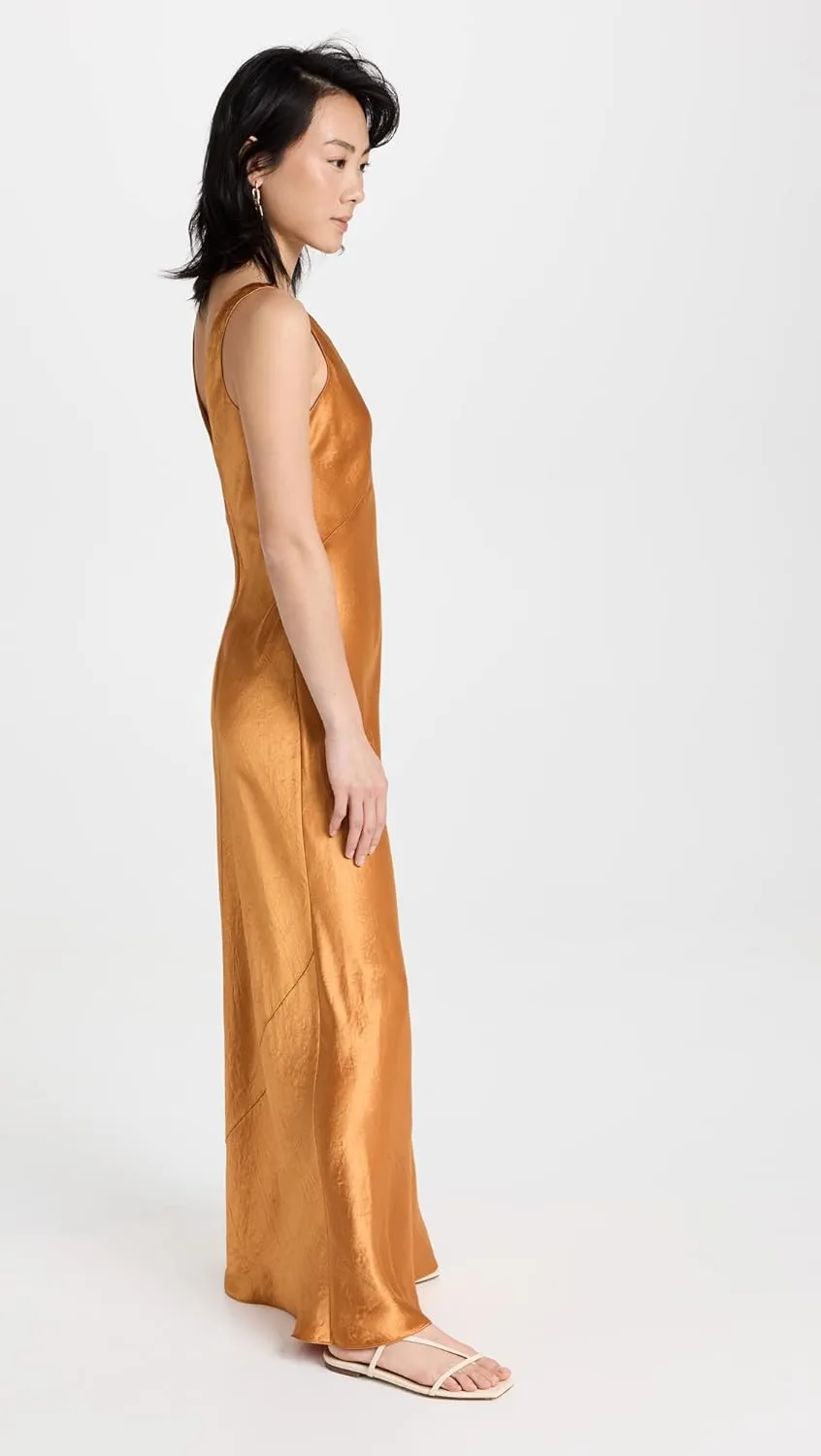 Vince Women's V Neck Maxi Slip Dress
